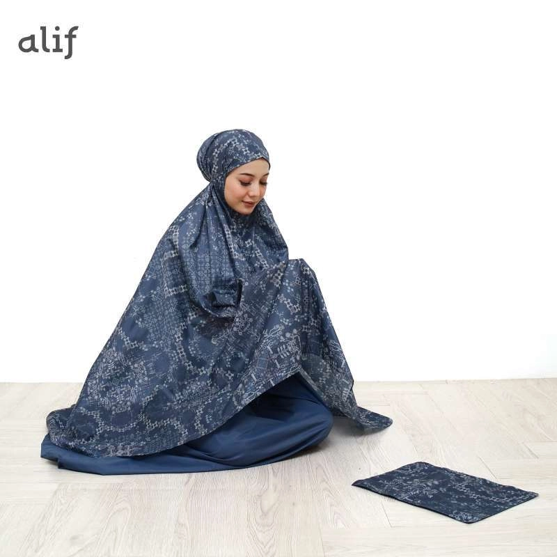 Product image [BEST SELLER] ALIF ISPARTA COLLECTION MUKENA MINI MOTIF PARASUT PREMIUM KOREA TRAVEL all variant ORION BLUE